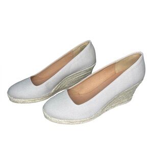 NWT J. Crew canvas wedges